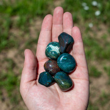 Load image into Gallery viewer, Tumbled Bloodstone in Palm of a Hand - Down To Earth
