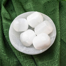 Load image into Gallery viewer, Tumbled Selenite in Selenite Bowl - Down To Earth
