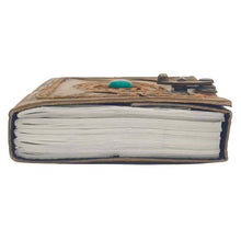 Load image into Gallery viewer, Turquoise Stone Leather Journal Pages - Down To Earth
