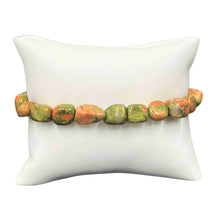 Load image into Gallery viewer, Unakite Tumbled Gemstone Bracelet - Down To Earth
