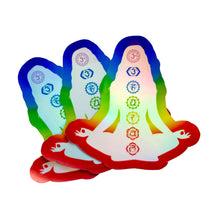 Load image into Gallery viewer, 7 Chakra Goddess Holographic Stickers - Down To Earth
