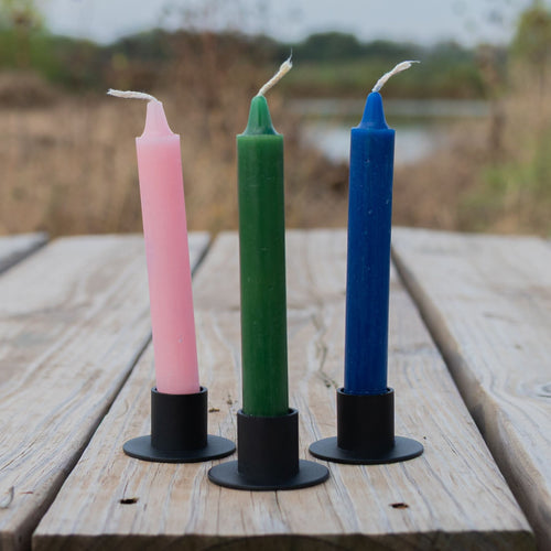 Black Taper Candle Holder styled group photo - Down to Earth 
