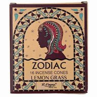 Virgo Lemon Grass Zodiac Incense Cones - Down To Earth