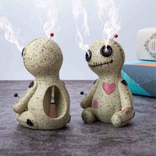 Load image into Gallery viewer, Voodoo Doll Back Flow Incense Burner Both Sides - Down To Earth
