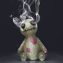 Load image into Gallery viewer, Voodoo Doll Back Flow Incense Burner  with Smoke - Down To Earth
