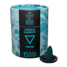 Load image into Gallery viewer, Water Sea Breeze Magical Elements Incense Cones - Down To Earth
