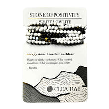 Load image into Gallery viewer, White Howlite the Stone of Positivity Bracelet/Necklace - Down To Earth
