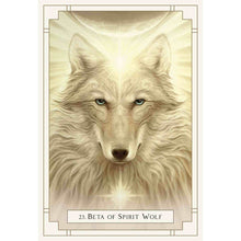 Load image into Gallery viewer, White Light Oracle Beta of Spirit Wolf Card - Down To Earth
