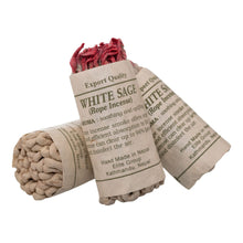 Load image into Gallery viewer, &quot;White Sage rope incense in paper packaging on a white background,&quot; - Down to Earth.
