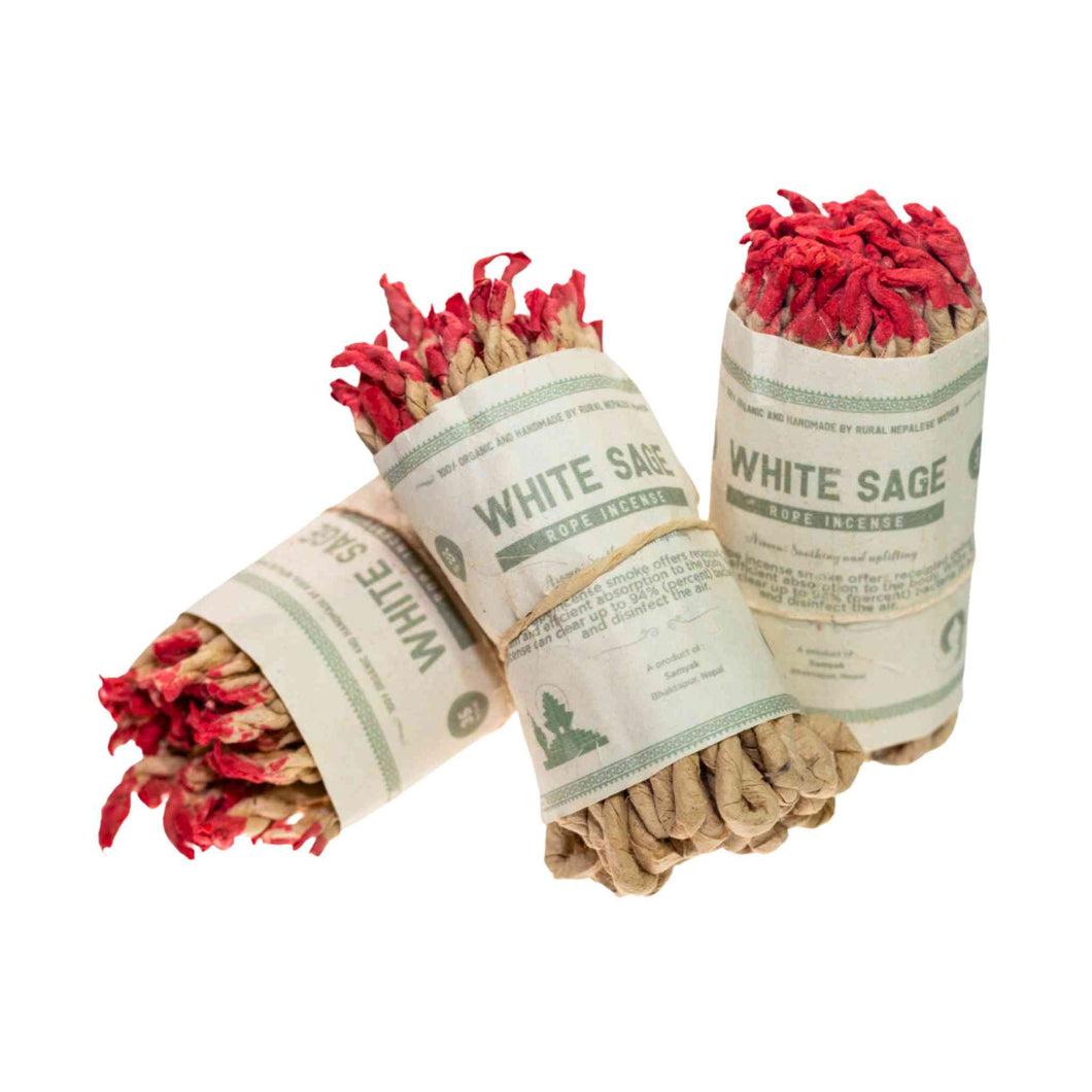 White Sage Rope Incense Group - Down to Earth