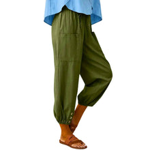 Load image into Gallery viewer, Wholesale Boho Baggy Harem Pants With Pockets Side View - Down To Earth
