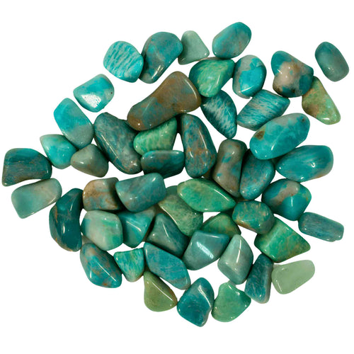 Wholesale 1 lb. Tumbled Amazonite Crystals - Down To Earth