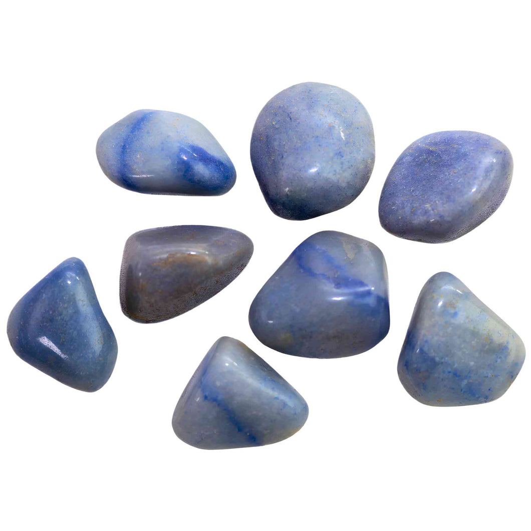 Wholesale 1lb. Tumbled Blue Quartz Crystals - Down To Earth