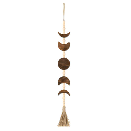 Wholesale Wooden Moon Phase Wall Hanging Garland Straight - Down to Earth