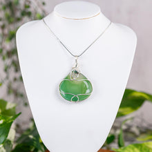 Load image into Gallery viewer, Wire Wrapped Crystal Necklace Green Aventurine Styled photo - Down to Earth
