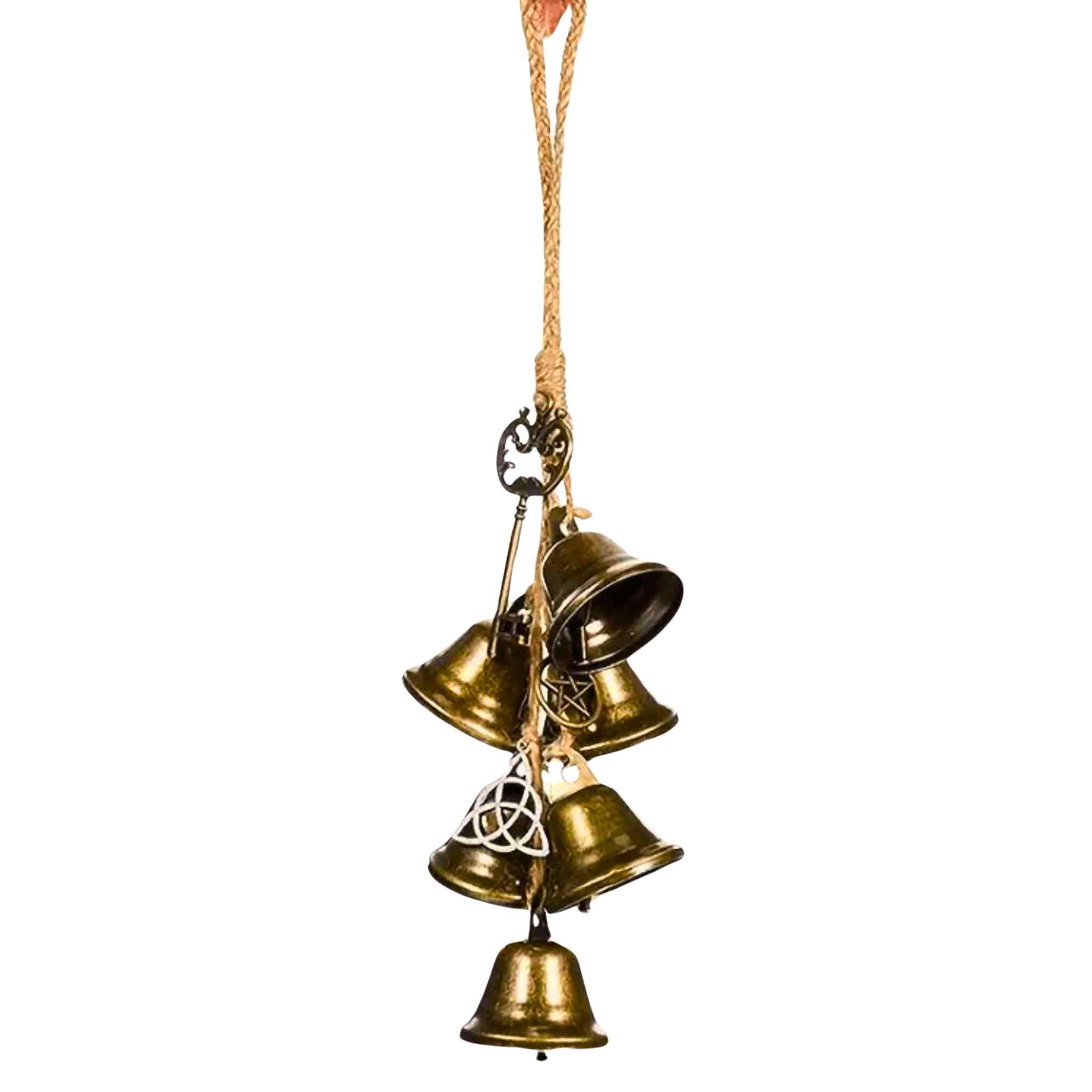 Sonnette Porte Halloween Sorcière Vintage Métal - Cloche Décorative Extérieur Porche Jardin, Sonnerie Forte Pour Noël Ou Quotidien