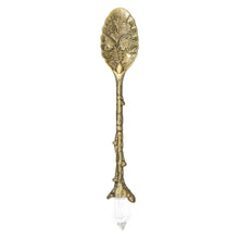 Load image into Gallery viewer, Witch Herb Spoon bronze engraved on a white background - Down to Earth
