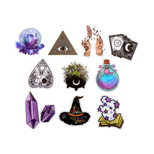 Witchy Boho Stickers 10pk - Down To Earth