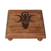 Load image into Gallery viewer, Wood Altar table Goddess 4x4 - Down To Earth
