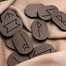Load image into Gallery viewer, Wood Rune Tiles Styled - Down To Earth
