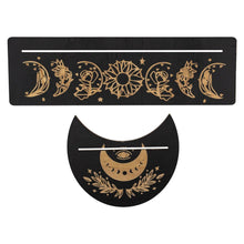 Load image into Gallery viewer, Wooden Tarot Card Display on a white background - Down to Earth
