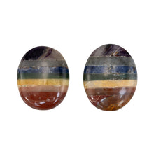 Load image into Gallery viewer, Chakra Worry Stone in a studio photo - Down to Earth 
