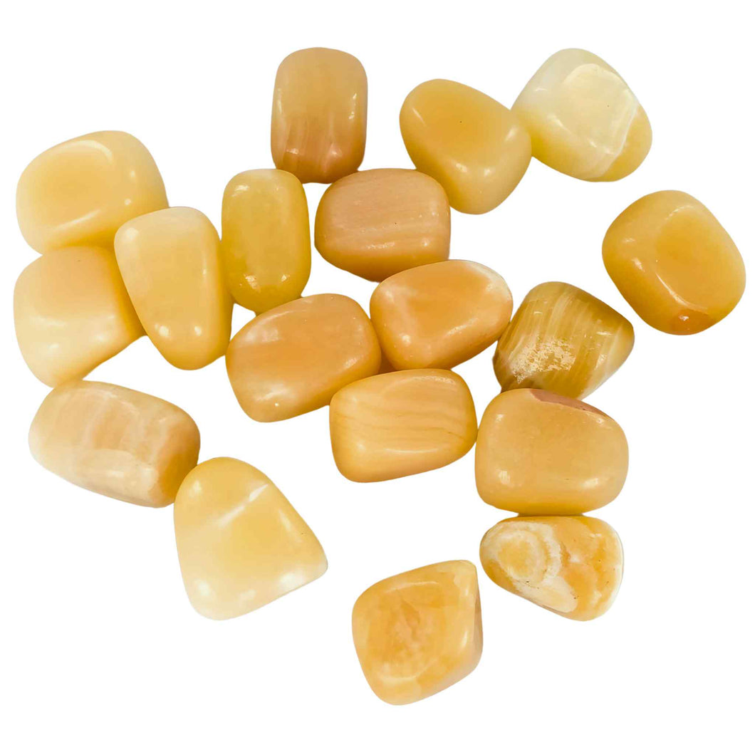 Tumbled Yellow Calcite Crystal - Down To Earth