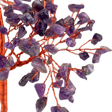 Load image into Gallery viewer, &quot;Close-up of an Amethyst Crystal Chip Tree on a white background,&quot; - Down to Earth.
