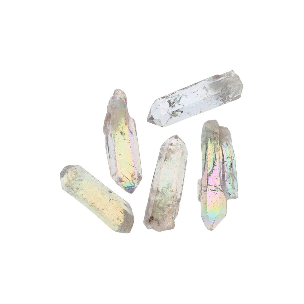 Angel Aura Quartz Crystal Point - Down To Earth