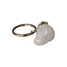 Load image into Gallery viewer, Clear Quartz Crystal Skull Keychain - Down To Earth
