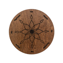 Load image into Gallery viewer, "Top-down view of a Flower Pendulum Board on a white background," - Down to Earth.
