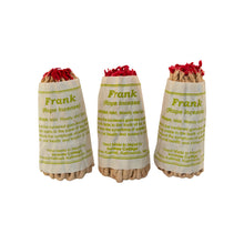 Load image into Gallery viewer, "Three packages of Frankincense rope incense with red tops on a white background," - Down to Earth.
