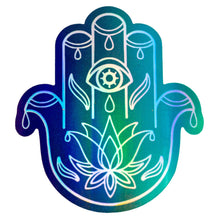 Load image into Gallery viewer, Hamsa Holographic Sticker - Down To Earth
