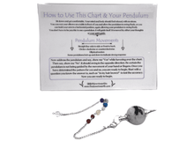 Load image into Gallery viewer, Moonstone Pendulum with 7 Chakra Stones Beginners Kit - Down To Earth Co.
