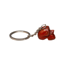 Load image into Gallery viewer, Red Jasper Crystal Skull Keychain - Down To Earth
