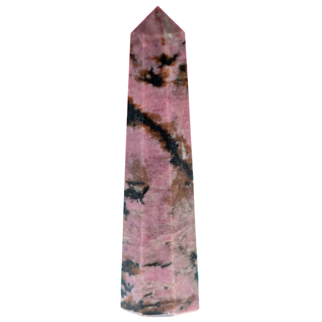 Rhodonite Crystal Obelisk - Down To Earth