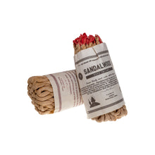 Load image into Gallery viewer, &quot;Two bundles of Sandalwood Rope Incense are leaning against one another. This incense is hand rolled in Nepal, and the scent itself has been utilized for spiritual practices for many years.&quot; - Down to Earth.
