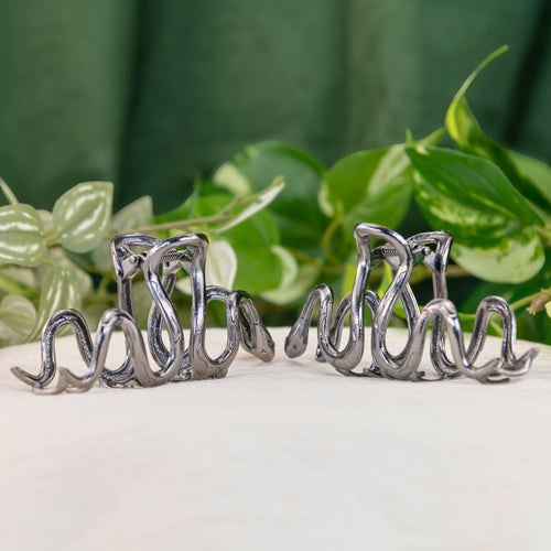 Alloy Snake Hair Claw Clips Styled Photo - Down To Earth