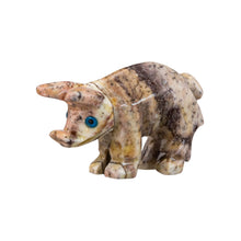Load image into Gallery viewer, &quot;Side view of a miniature stone sculpture in the shape of a pig,&quot; - Down to Earth.
