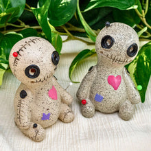 Load image into Gallery viewer, &quot;Two forward-facing Voodoo Incense Burners. When using backflow incense cones, the smoke flows out of the ceramic eyes of this burner,&quot; - Down to Earth.
