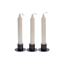 Load image into Gallery viewer, Photograph of three white ritual candles sold by Down to Earth based out of Wichita, Kansas. - Down to Earth.
